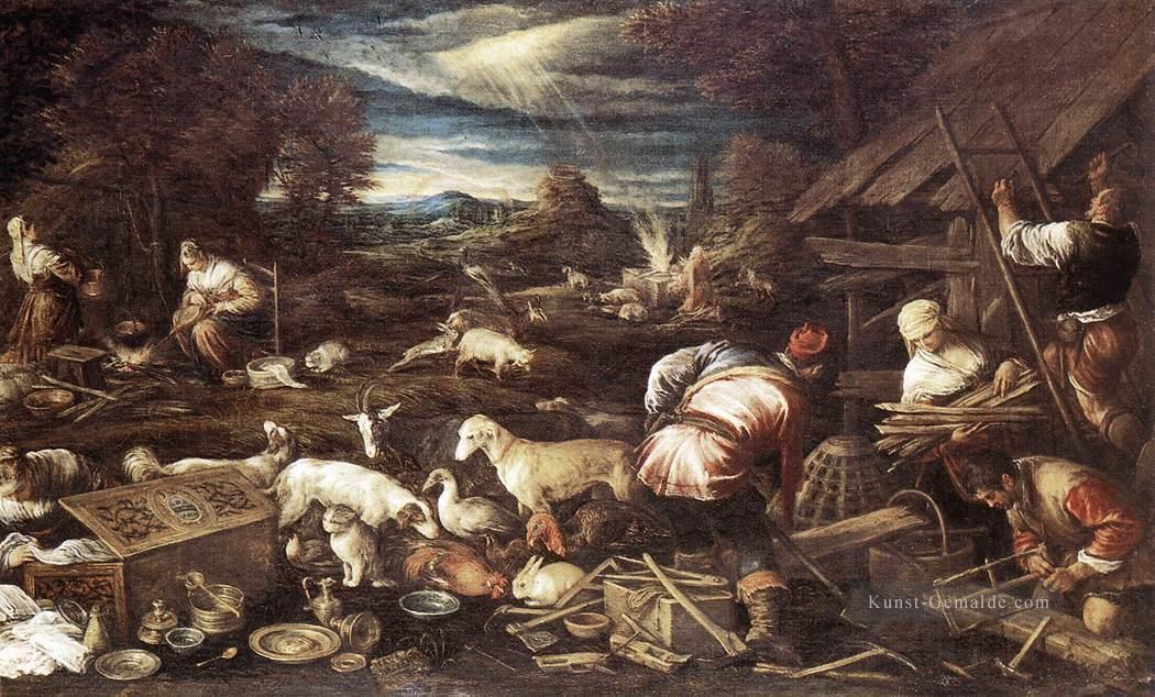 Noahs Sacrifice Jacopo Bassano Ölgemälde
